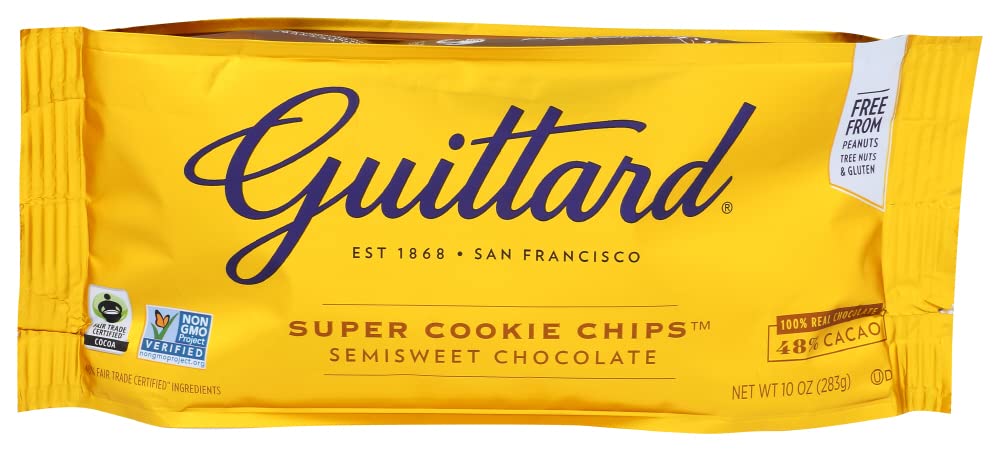 Guittard Super Cookie Chocolate Chip Chunks, Fair Trade Certified for Bakeries and Home Bakers Perfect for Cookies and B