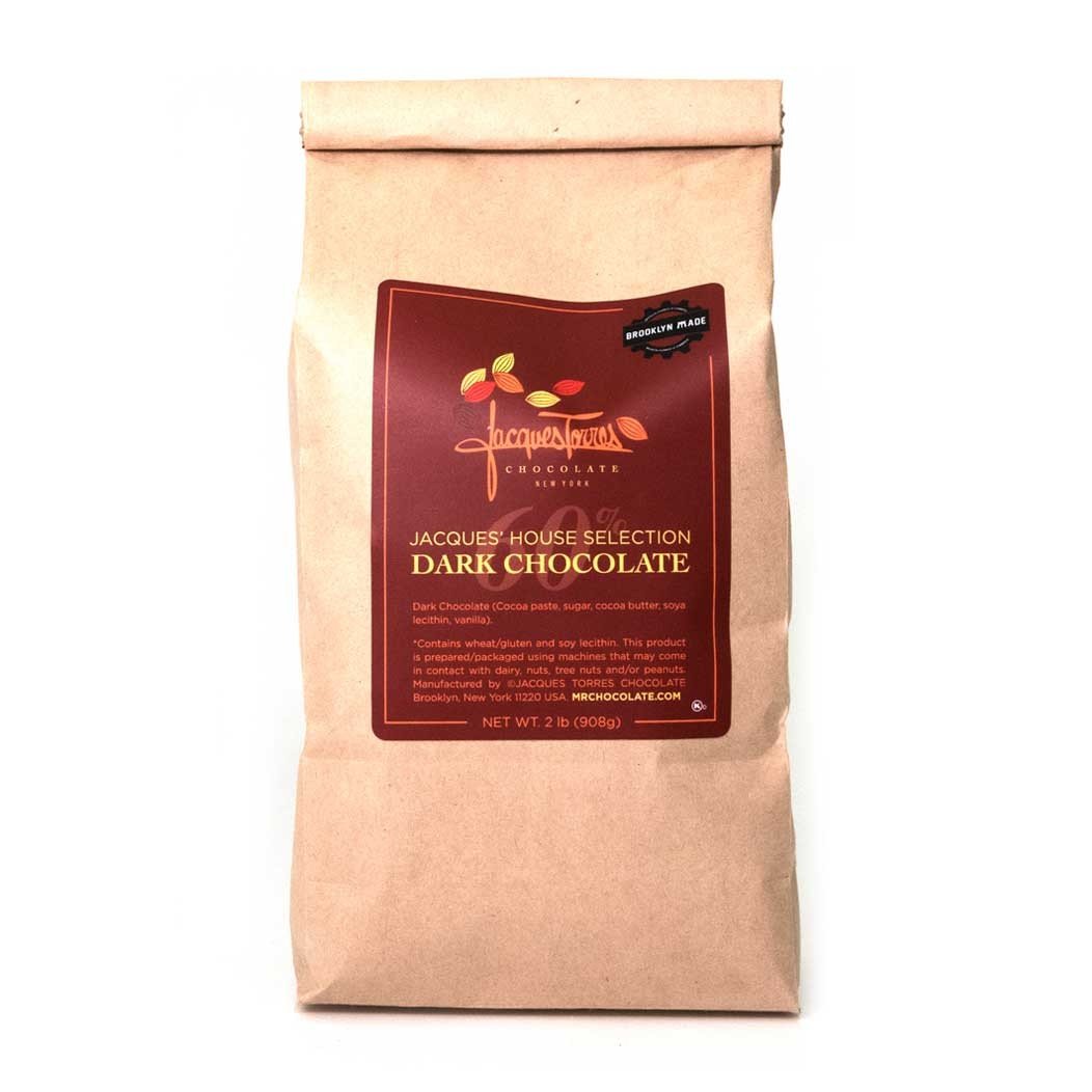 Jacques Torres Chocolate 60% Dark Chocolate Baking Discs for Bakers - Perfect for Cupcakes - 2 Pounds  
Jacques Torres C